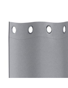 Tende Blackout con Anelli 2 pcs Grigio chiaro 260 x 140 cm