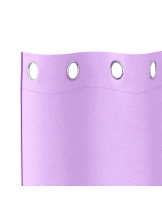 Tende Blackout con Anelli 2 pcs Viola 175 x 140 cm Poliestere