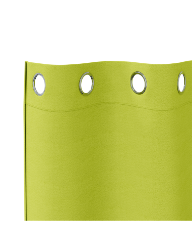 Tende Blackout con Anelli 2 pcs Verde 175 x 140 cm Poliestere