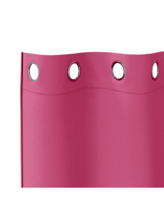 Tende Blackout con Anelli 2 pcs Rosa Vivo 175 x 140 cm