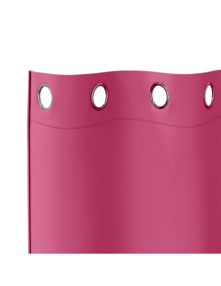 Tende Blackout con Anelli 2 pcs Rosa Vivo 245 x 140 cm