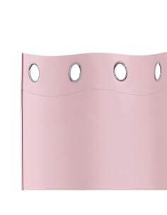 Tende Blackout con Anelli 2 pcs Rosa baby 225 x 140 cm