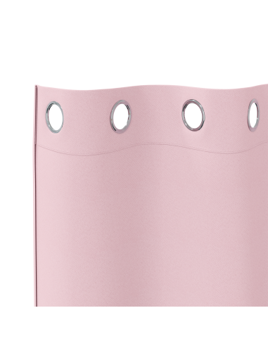Tende Blackout con Anelli 2 pcs Rosa baby 260 x 140 cm