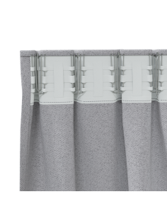 Tende Blackout con Anelli 2 pcs Grigio chiaro 245 x 140 cm