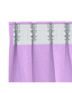 Tende Blackout con Anelli 2 pcs Viola 245 x 140 cm Poliestere
