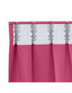 Tende Blackout con Anelli 2 pcs Rosa Vivo 225 x 140 cm