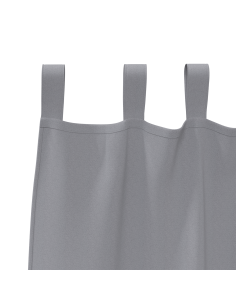 Tende Blackout con Anelli 2 pcs Grigio chiaro 245 x 140 cm