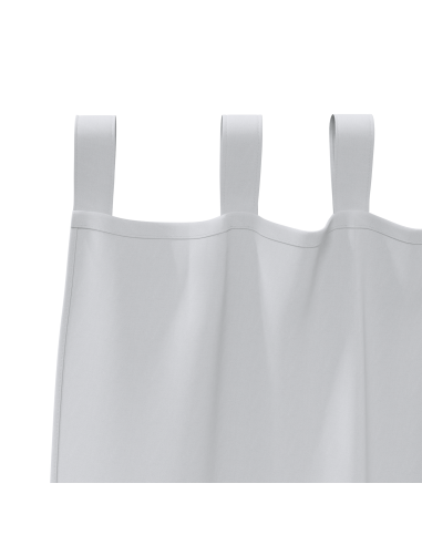 Tende Blackout con Anelli 2 pcs Grigio Chiaro 245 x 140 cm