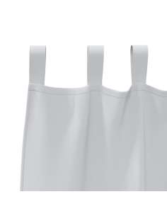 Tende Blackout con Anelli 2 pcs Grigio Chiaro 260 x 140 cm