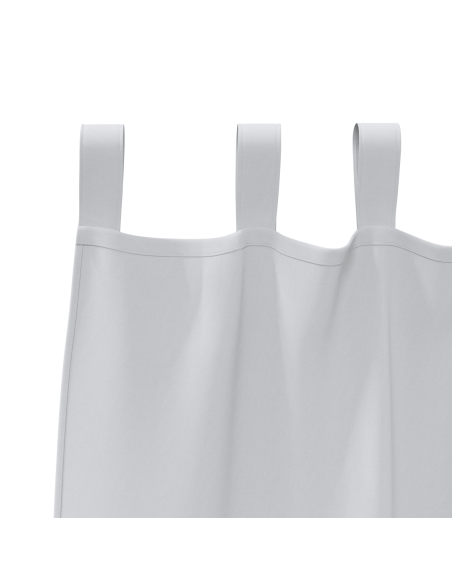 Tende Blackout con Anelli 2 pcs Grigio Chiaro 260 x 140 cm