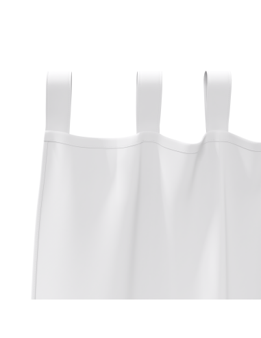 Tende Blackout con Anelli 2 pcs Bianco Puro 260 x 140 cm