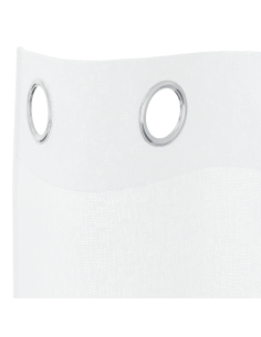 Tenda in Velo con tende 2 pcs Bianco 140 x 140 cm Poliestere