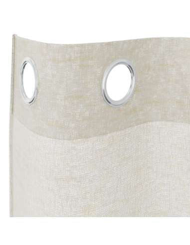 Tenda in Velo con tende 2 pcs Crema 245 x 140 cm Poliestere