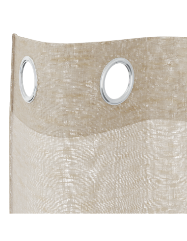Tenda in Velo con tende 2 pcs Sabbia 245 x 140 cm Poliestere