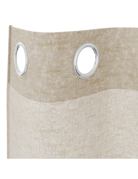 Tenda in Velo con tende 2 pcs Sabbia 245 x 140 cm Poliestere