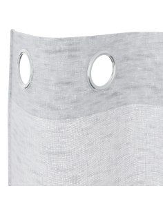Tenda in Velo 2 pcs Grigio chiaro 260 x 140 cm Poliestere