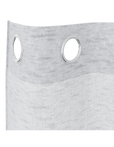 Tenda in Velo 2 pcs Grigio chiaro 260 x 140 cm Poliestere