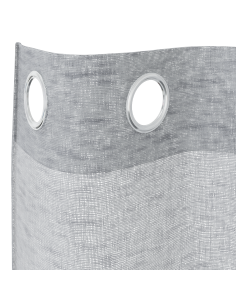 Tenda in Velo 2 pcs Grigio scuro 225 x 140 cm Poliestere