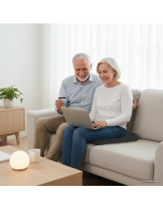 Cuscino per la seduta Nero 39 x 38 x 8,5 cm