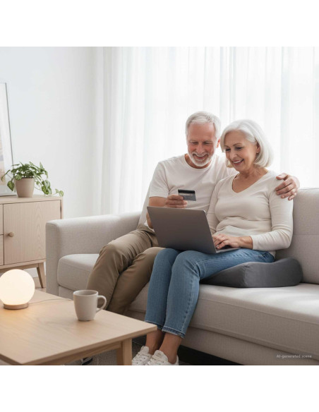 Cuscino per la seduta Tinta unita Grigio 40 x 40 x 13 cm