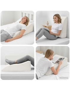 Cuscino per le Gambe Bianco 68 x 41 x 24 cm