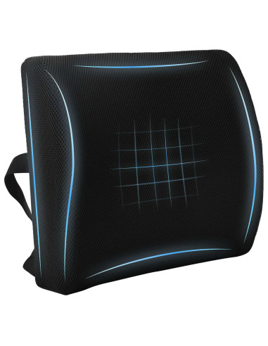 Cuscino con cuscino Regolabile Nero 34 x 31.5 x 12 cm Rete