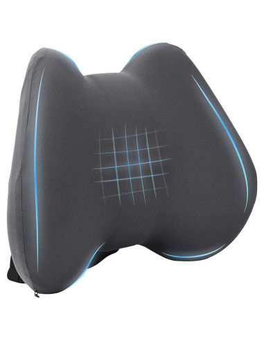 Cuscino con cuscino Grigio 42 x 32 x 14 cm Poliestere