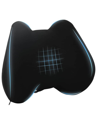 Cuscino con cuscino Regolabile Nero 42 x 32 x 14 cm Poliestere