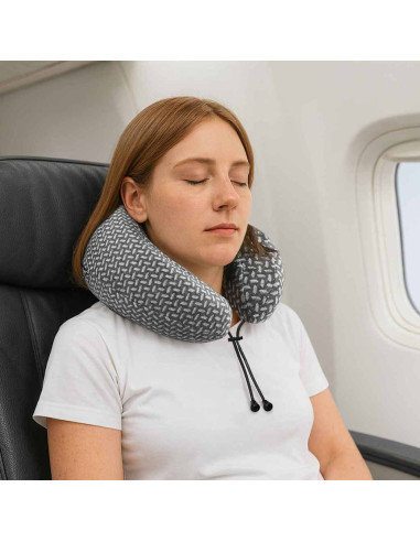 Cuscino con cuscino Grigio 30 x 28 x 14 cm Poliestere