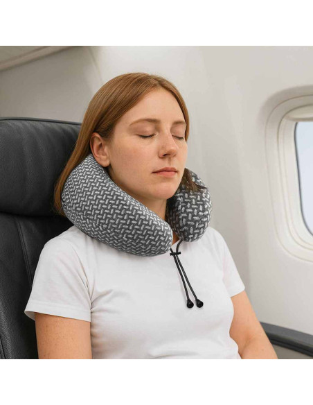 Cuscino con cuscino Grigio 30 x 28 x 14 cm Poliestere