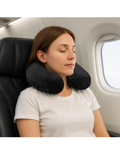 Cuscino con cuscino Nero 27 x 27 x 8 cm Velluto