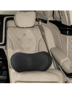 Cuscino con cuscino Nero 47 x 24 x 13 cm Reticolo 4D