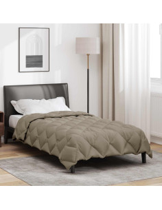 Duvet Invernale Grigio chiaro 220 x 140 cm Microfibra