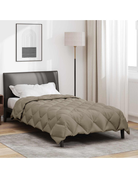 Duvet Invernale Grigio chiaro 220 x 140 cm Microfibra