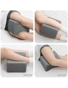 Cuscino con cuscino Grigio 26 x 21 x 15 cm Poliestere