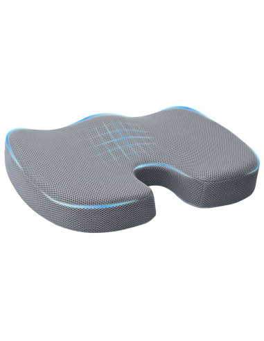 Cuscino con cuscino Grigio 46 x 38 x 8 cm Rete