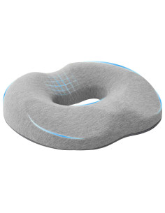 Cuscino con cuscino Grigio chiaro 42 x 37 x 8 cm Cotone