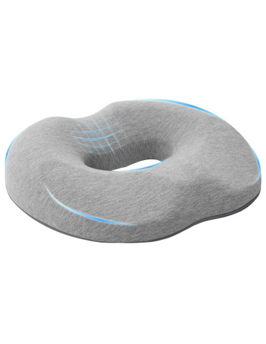 Cuscino con cuscino Grigio chiaro 42 x 37 x 8 cm Cotone