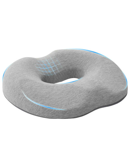 Cuscino con cuscino Grigio chiaro 42 x 37 x 8 cm Cotone