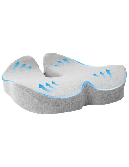 Cuscino con cuscino Grigio chiaro 50 x 43 x 10 cm Cotone