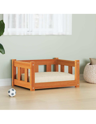 Letto per Cani Marrone cerato 55 x 45 x 28 cm Pino massello