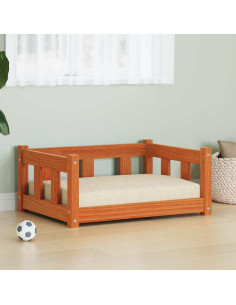 Letto per Cani Marrone cerato 65,5 x 50 x 28 cm Pino massello