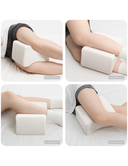 Cuscino con cuscino Bianco 26 x 21 x 15 cm Poliestere