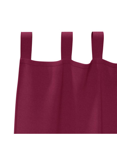 Tende Blackout con Anelli 2 pcs Rosso Vino 175 x 140 cm