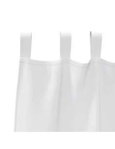 Tende Blackout con Anelli 2 pcs Bianco Puro 175 x 140 cm