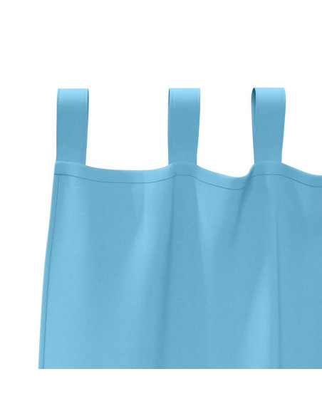 Tende Blackout con Anelli 2 pcs Blu Chiaro 140 x 140 cm