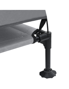 Letto per Cani Elevato Grigio chiaro 127 x 81 x 108 cm