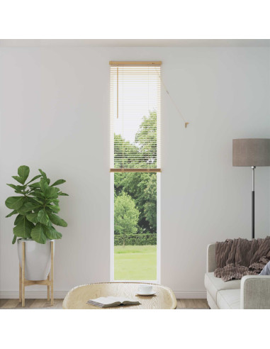 Tenda Veneziana Marrone Chiaro con Motivo 213 x 50 cm PVC