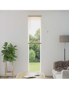 Tenda Veneziana Marrone Chiaro con Motivo 213 x 60 cm PVC