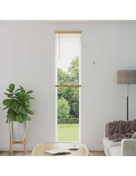 Tenda Veneziana Marrone Chiaro con Motivo 213 x 60 cm PVC